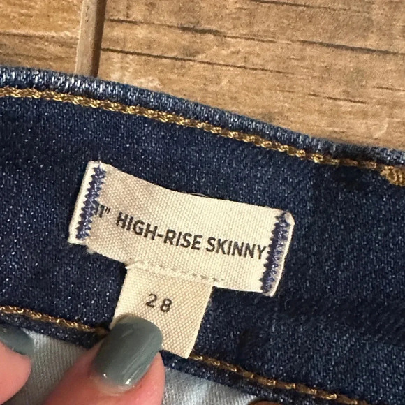 Madewell High Rise Medium/Dark Wash Skinny Jean 28 - Picture 5 of 9